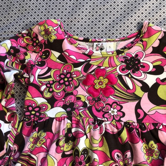 Girl’s Long sleeve floral top size 5 ‘Girlfriends’ - Picture 3 of 7